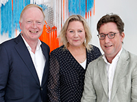 Foto Hans Honig (ceo Deloitte Nederland), Dagmar Enklaar en Rob Bergmans