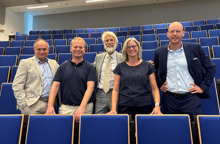 Peter Eimers, Bas Maat, Erik Scherder, Anna Gold en Tjibbe Bosman