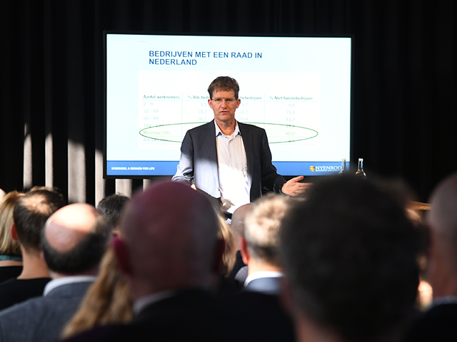 Roberto Flören spreekt tijdens de Accountantsdag 2019