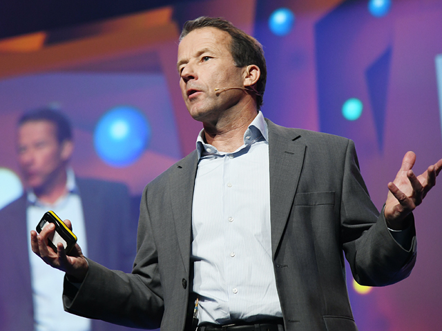 Theo Kocken op het podium