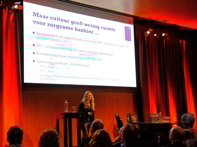  Irene van Staveren op het podium