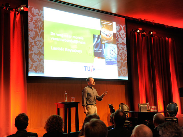 Lambèr Royakkers op het podium