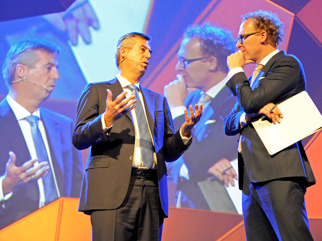 Pieter Jongstra en Rens de Jong op het podium
