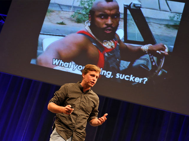 Arnoud Haverlag op het podium