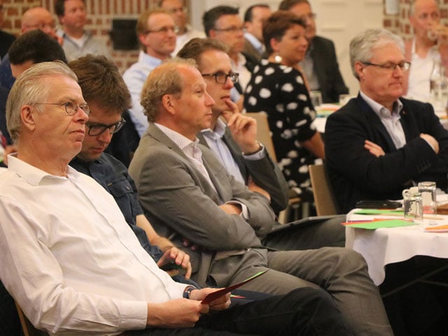 Deelnemers in de zaal tijdens de bijeenkomst van Afdeling Centrum van de NBA over het visietraject