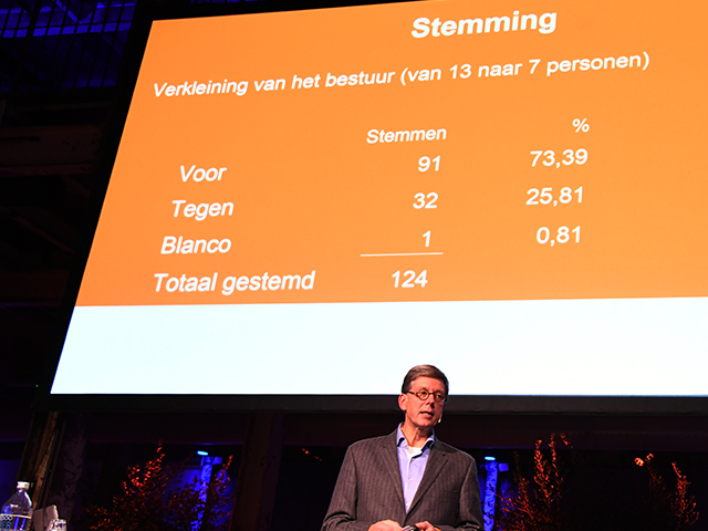 Foto Marco van der Vegte en stemmingsuitslag
