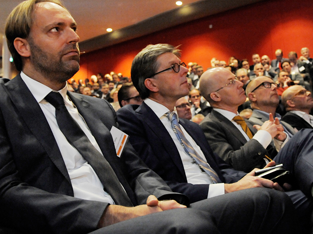 Marco Moling en Marco van der Vegte in de zaal