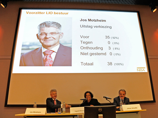 Foto uitslag verkiezing Jos Motzheim