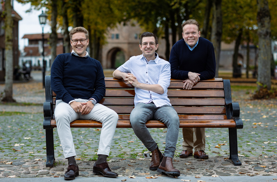 Arthur Jager, Nick Venhuizen en Lucas Castelo 