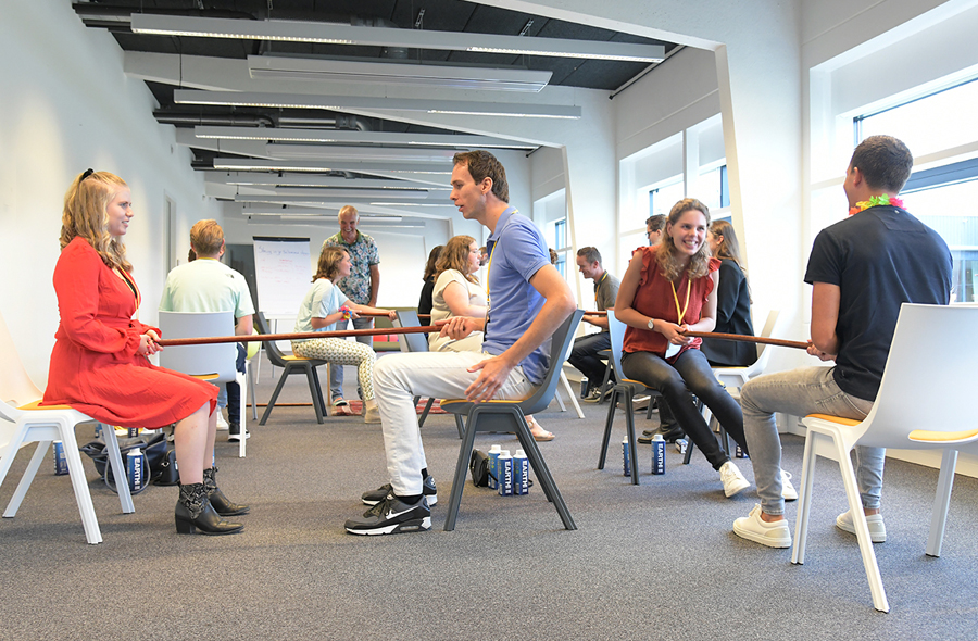 Deelnemers aan een workshop tijdens het Young Profs Festival, 26 augustus 2022