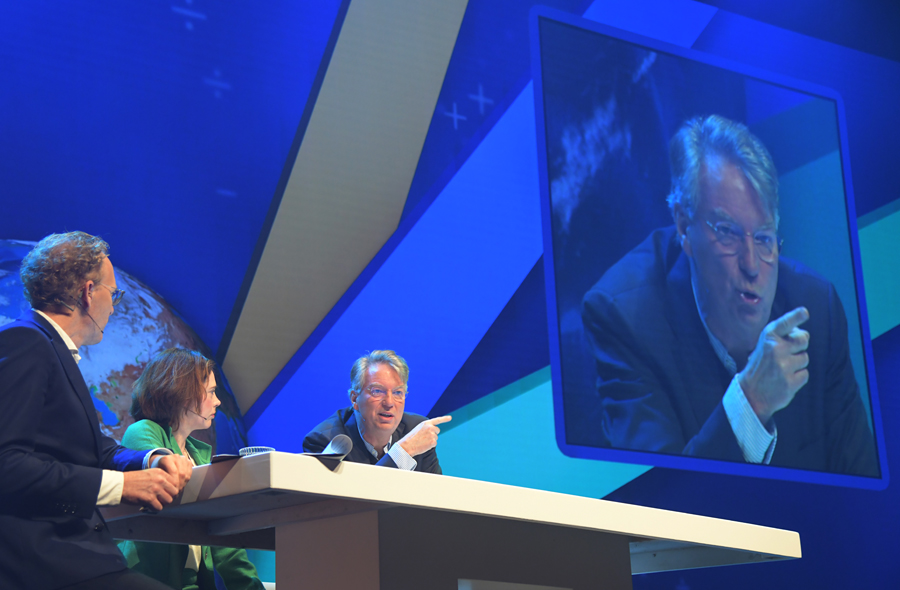 Podium Accountantsdag 2023 met Rens de Jong, Sandra Phlippen en Arend Jan Boekestijn