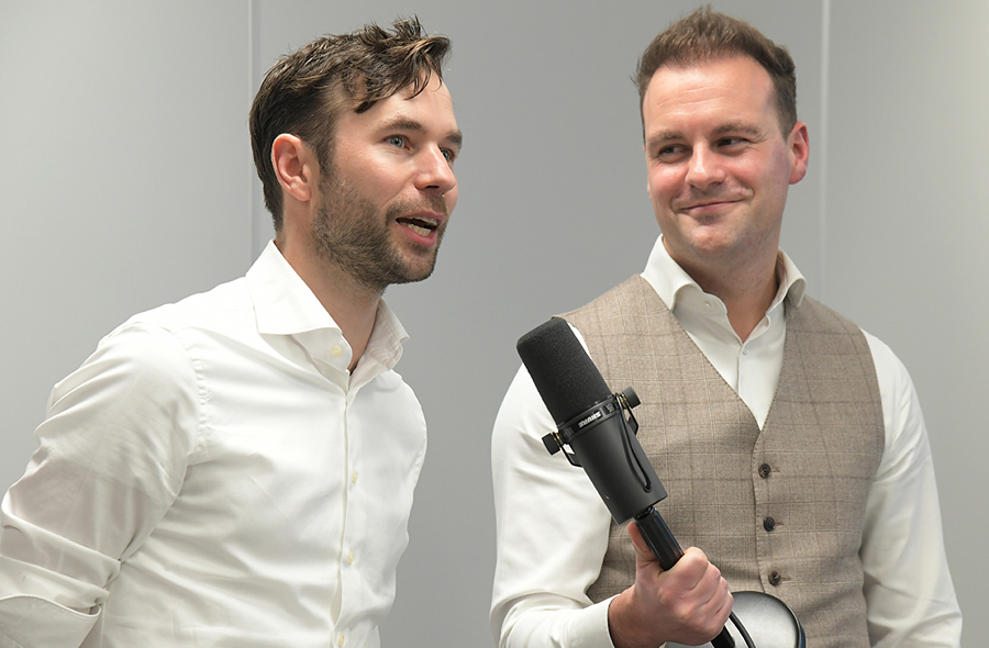 Deelnemers aan het verkiezingsdebat van de BusySeasonTalks bij de NBA in Hoofddorp