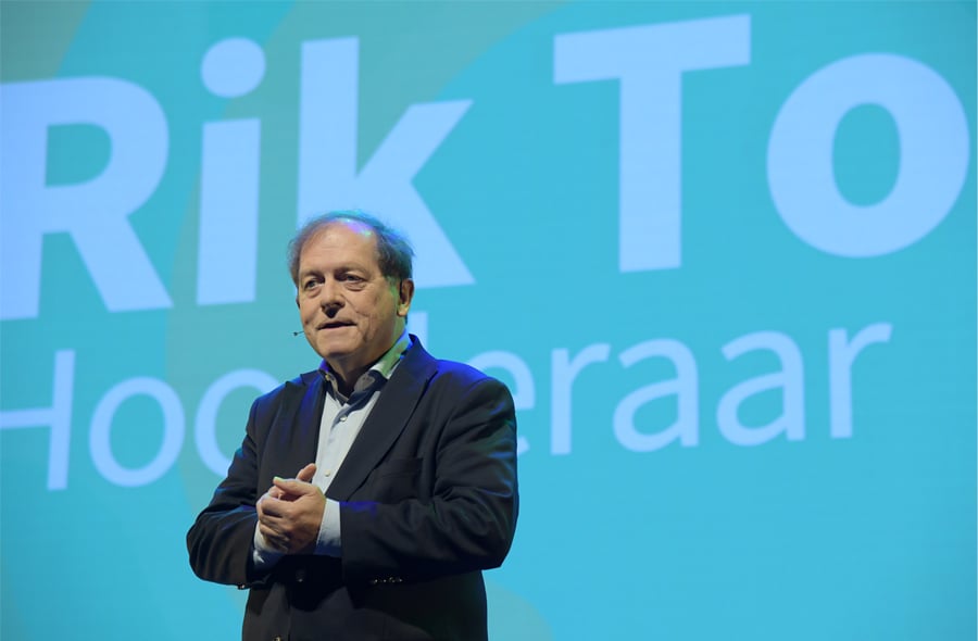 Rik Torfs op het podium tijdens de Accountantsdag 2024