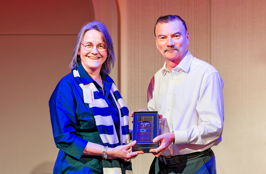 Algemeen directeur Liane Vlaskamp van de NBA en IFAC-ceo Lee White