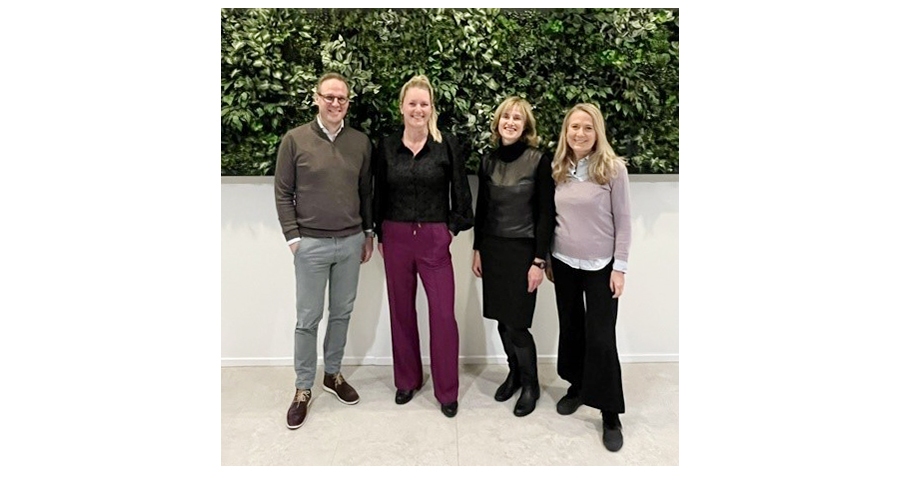 Frank Verleg, Judith de Ranitz, Jannine van Lieshout en Monika Bankert